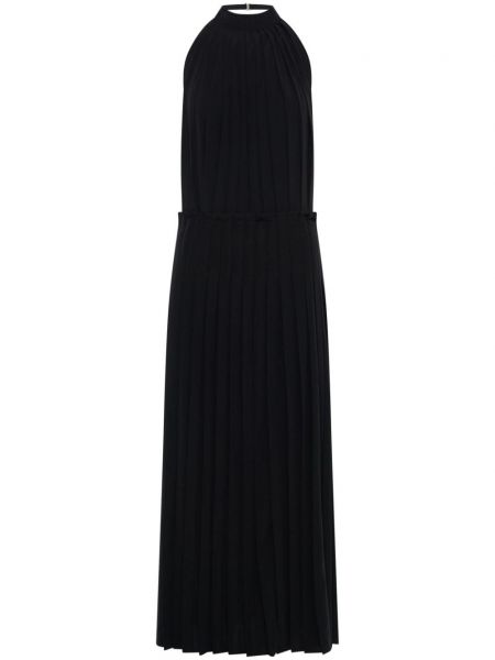 Plisované dlouhé šaty Dion Lee černé