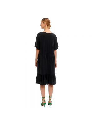 Платье мини с коротким рукавом Object черное