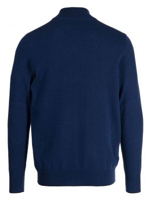 Sweter z kaszmiru na zamek N.peal niebieski
