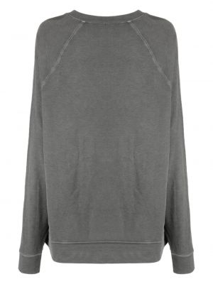 Sweatshirt aus baumwoll mit rundem ausschnitt James Perse grau