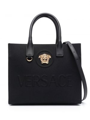 Borsa shopper Versace nero