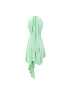 Mini vestido con botones de algodón Stella Mccartney verde
