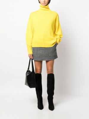 Sweter z kaszmiru Isabel Marant żółty