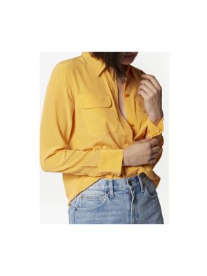 Camisa de seda Equipment amarillo