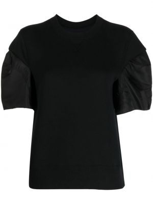T-shirt in jersey Sacai nero