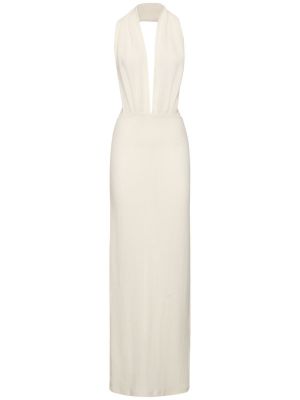 Λινή φόρεμα Ludovic De Saint Sernin λευκό
