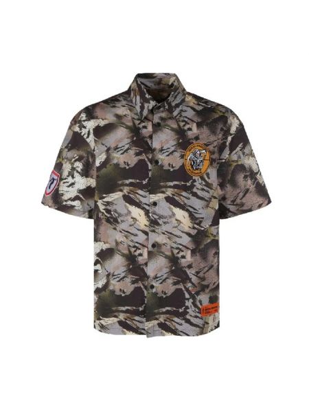 Hemd mit camouflage-print Heron Preston grün