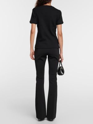 Памучна тениска от джърси Givenchy черно