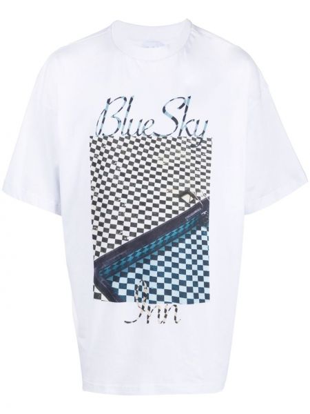 Majica s potiskom Blue Sky Inn