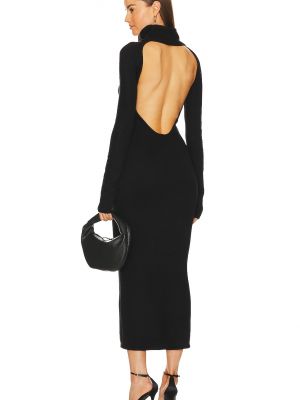 Платье с вырезом на спине Michael Costello черное