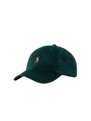 Haftowana czapka z daszkiem Ralph Lauren zielona