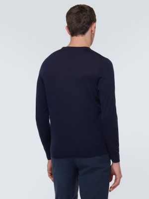 Woll sweatshirt Kiton blau