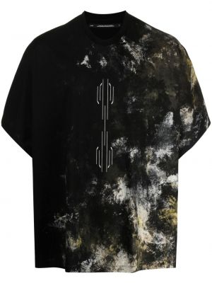 T-shirt en coton à imprimé Julius noir