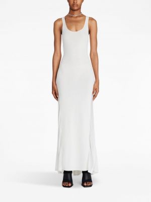 Průsvitné dlouhé šaty s přechodem barev Dion Lee bílé