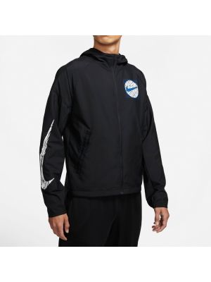 Куртка Nike Essential Wild Run Casual Hooded черный