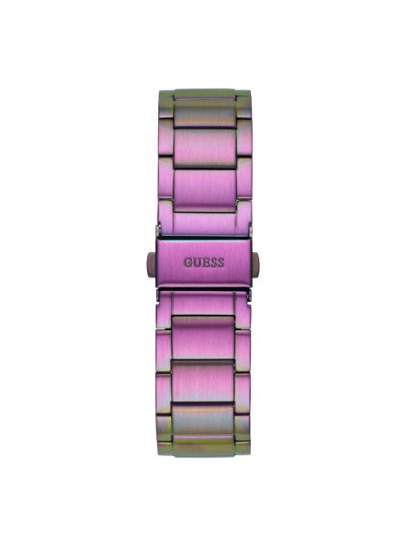 Armbanduhr aus edelstahl Guess pink