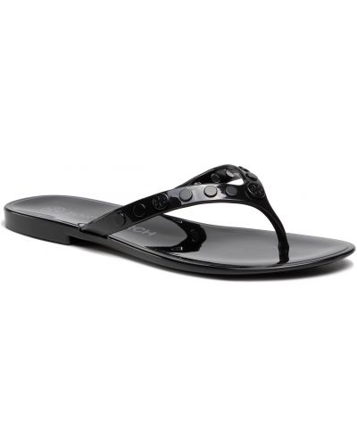 Szegecses papucs Tory Burch - fekete