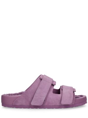 Sandali iz semiša Birkenstock Tekla vijolična