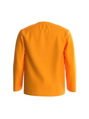 Koszulka z długim rękawem Guess pomarańczowa