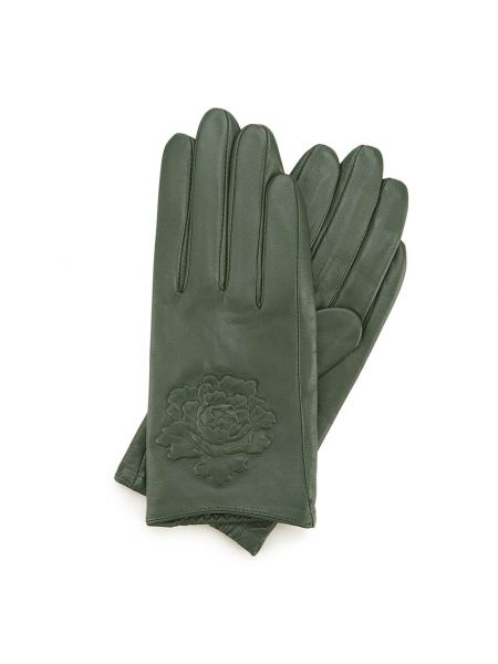 Rękawiczki skórzane Wittchen zielone