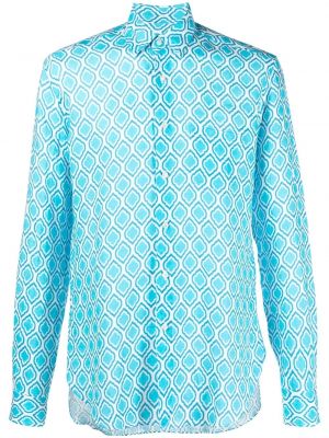 Chemise à imprimé Peninsula Swimwear bleu