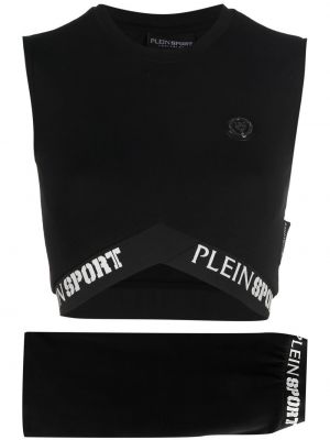 Sportske kratke hlače s printom Plein Sport crna