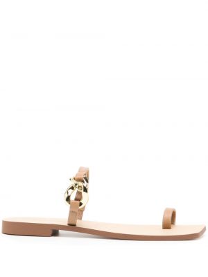 Leder sandale mit schnalle Senso