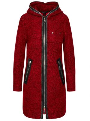 Vlněný zimní kabát Rage Age červený