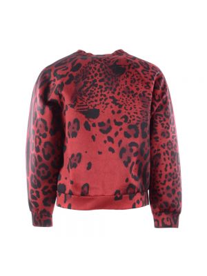 Bluza z nadrukiem zwierzęcym Dolce And Gabbana czerwona