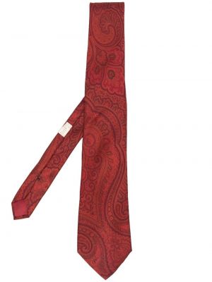 Seiden krawatte mit print mit paisleymuster Versace Pre-owned rot