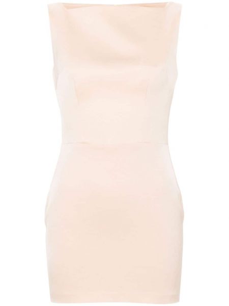 Drapírozott szatén mini ruha Alex Perry rózsaszín