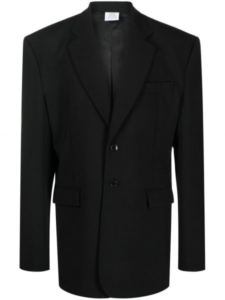 Oversize палто Vetements черно