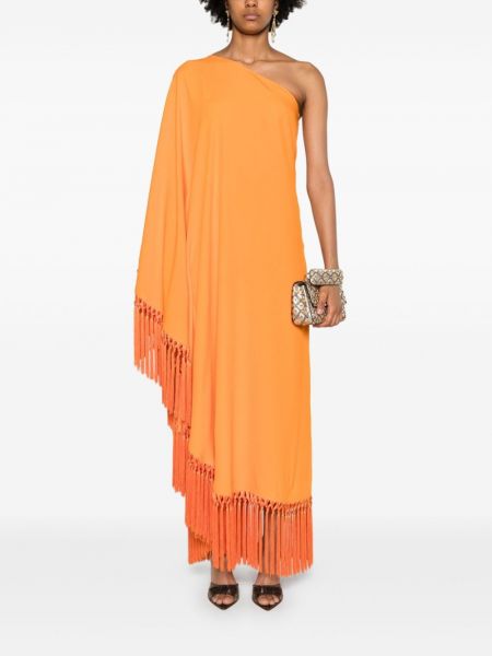 Šaty na jedno rameno Taller Marmo oranžové
