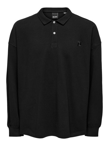 Polo majica Only & Sons črna