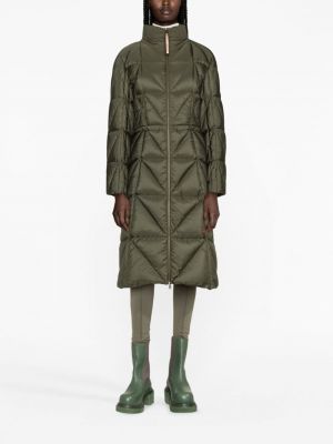 Pikowana kurtka puchowa Moncler zielona
