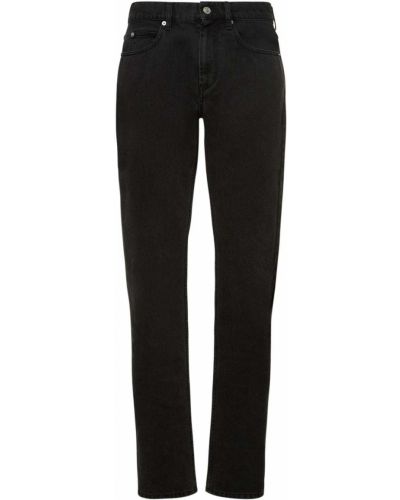 Bavlněné straight fit džíny Isabel Marant černé