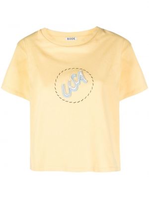 T-shirt aus baumwoll Bode gelb