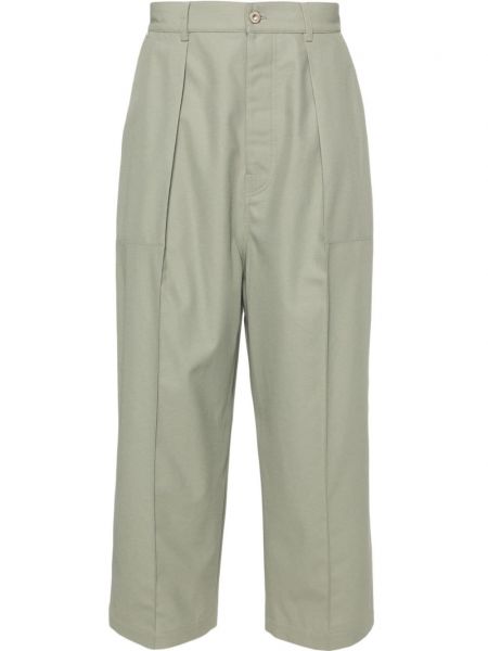 Pantalon droit plissé Loewe vert