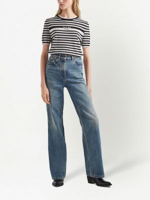 High waist straight jeans Prada