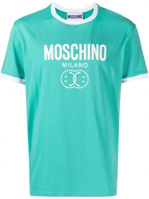 T-shirt con stampa Moschino