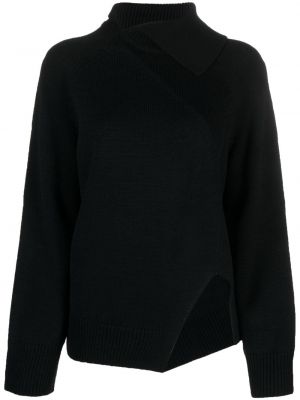Sweter asymetryczny Seventy czarny