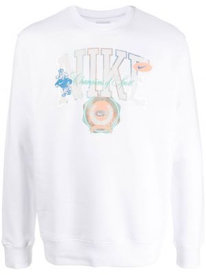 Trykt sweatshirt Nike hvit