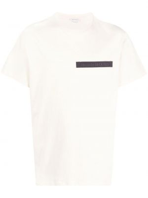 Bomull t-skjorte Alexander Mcqueen hvit