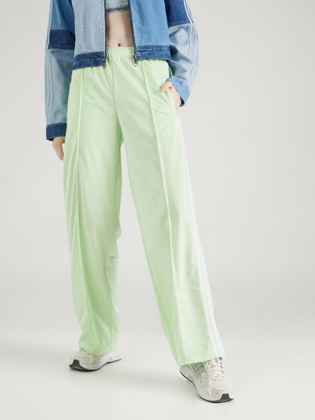 Широки панталони тип „марлен“ Adidas Originals бяло