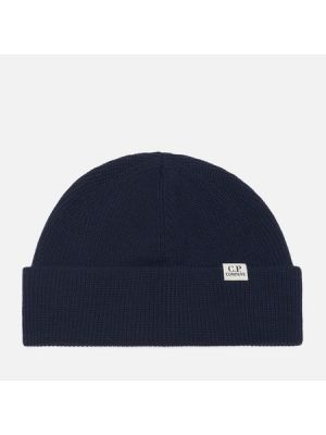 Шерстяная шапка C.p. Company синяя