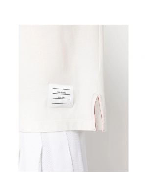 Camiseta manga corta con bolsillos Thom Browne blanco