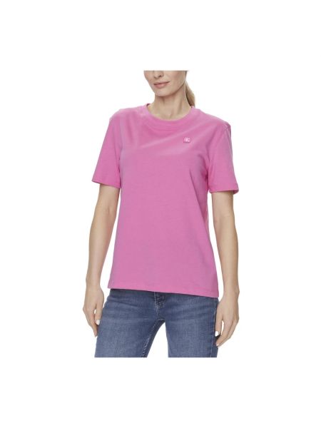 Koszulka Calvin Klein Jeans różowa