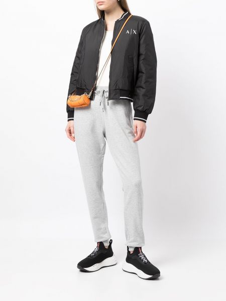 Pantalones de chándal con bordado Armani Exchange gris