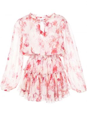 Sukienka mini z printem Misa Los Angeles, różowy
