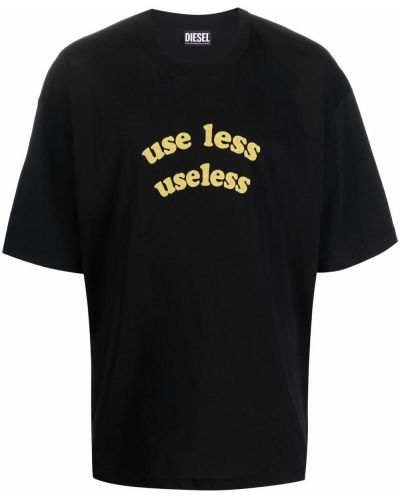 Camiseta oversized Diesel negro